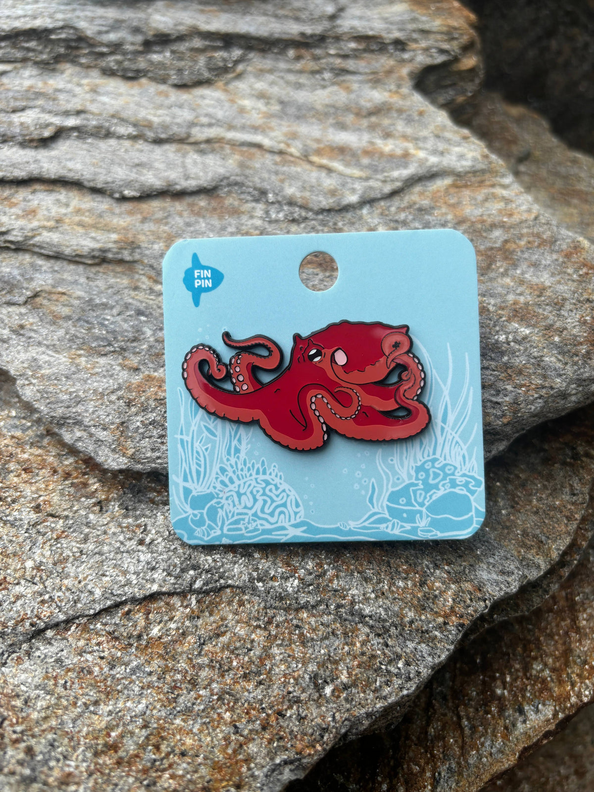 Giant Pacific Octopus enamel pin • Patreon design