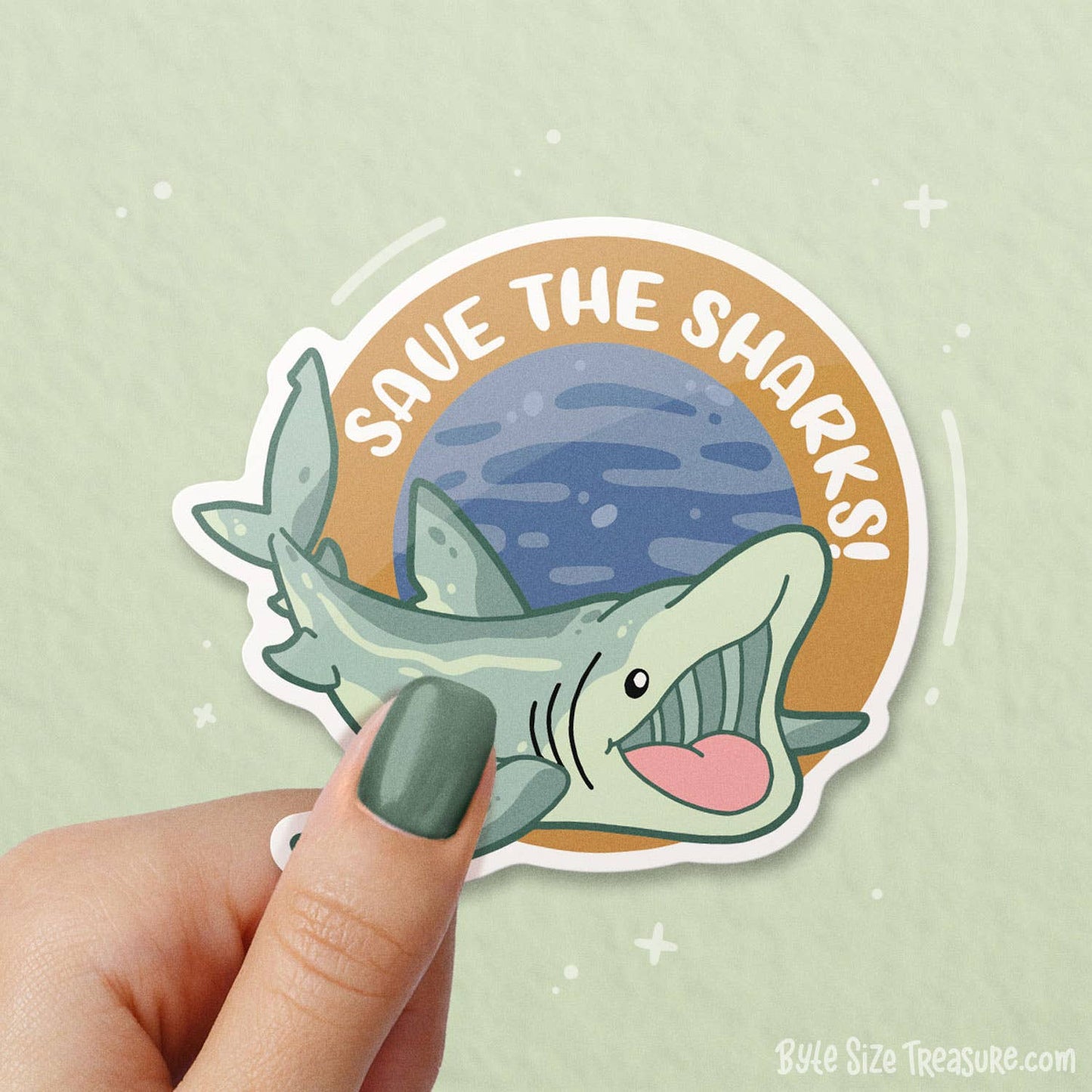 Basking Shark Vinyl Sticker