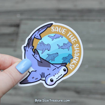 Hammerhead Shark Vinyl Sticker