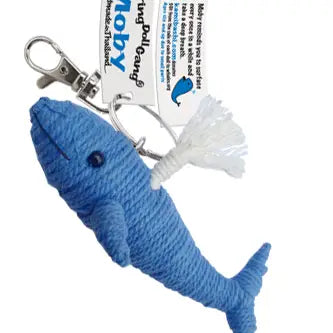 Moby the Whale String Doll Keychain