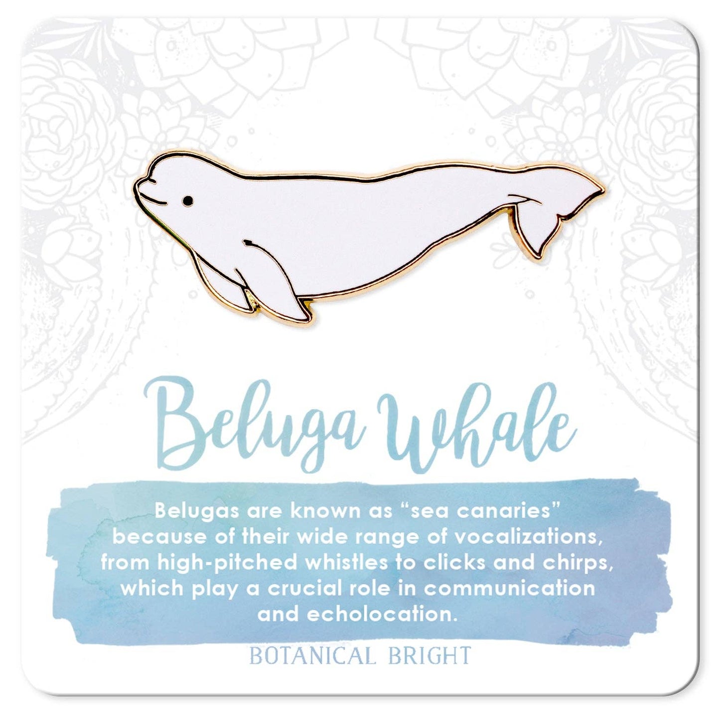 Beluga Whale Enamel Pin