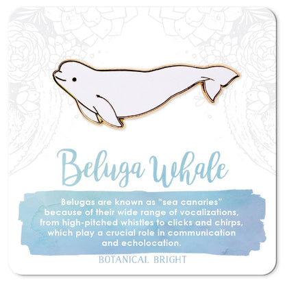 Beluga Whale Enamel Pin