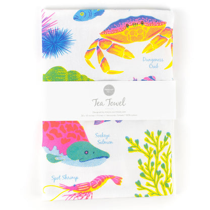Vibrant Life Series - Ocean Life Tea Towel