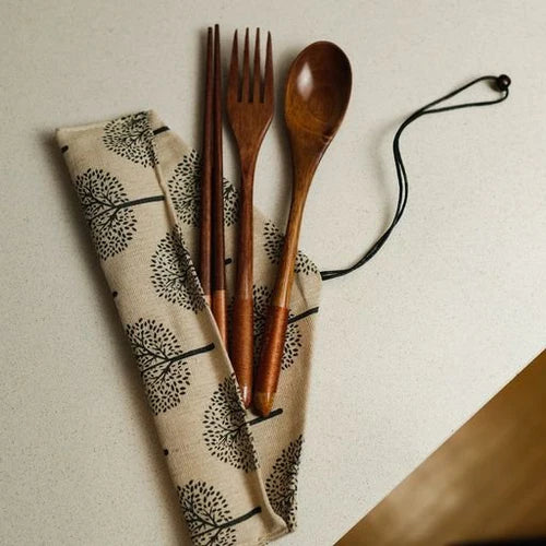 COCONUT UTENSIL CUTLERY SET