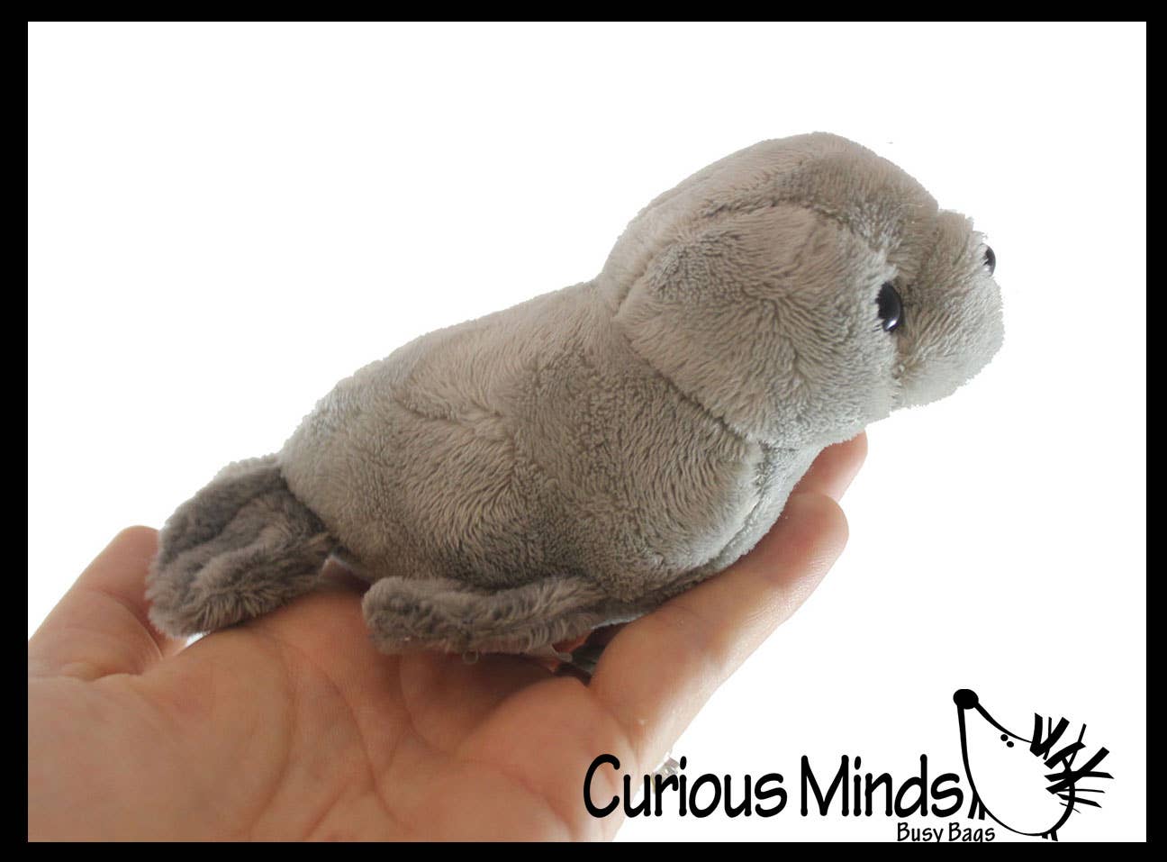 Cute Grey Harbor Seal Plush Stuffed Animals- Adorable