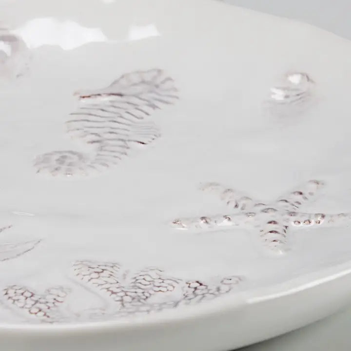 Embossed Beach Salad Plate