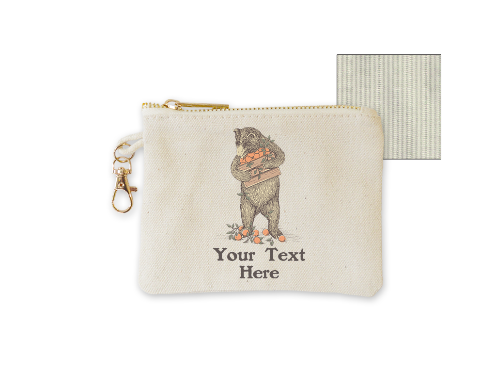 Customizable Coin Purse with clasp