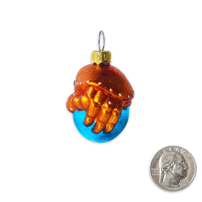 Mini Crab Glass Ornament