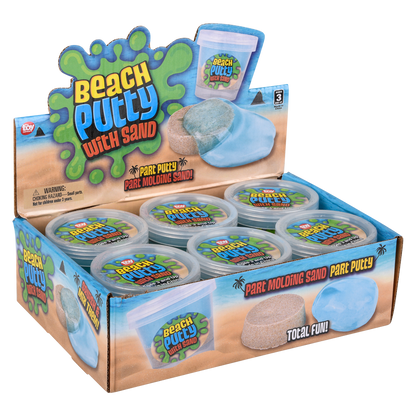 (T) 3" BEACH PUTTY 6PC DISPLAY