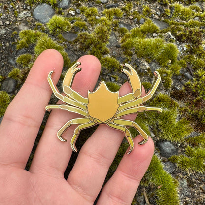 Kelp Crab Enamel Pin - 25% to Charity!