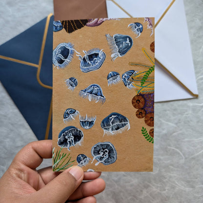 Moon Jellyfishes Greeting Card