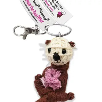 Seymour the Sea Otter String Doll Keychain