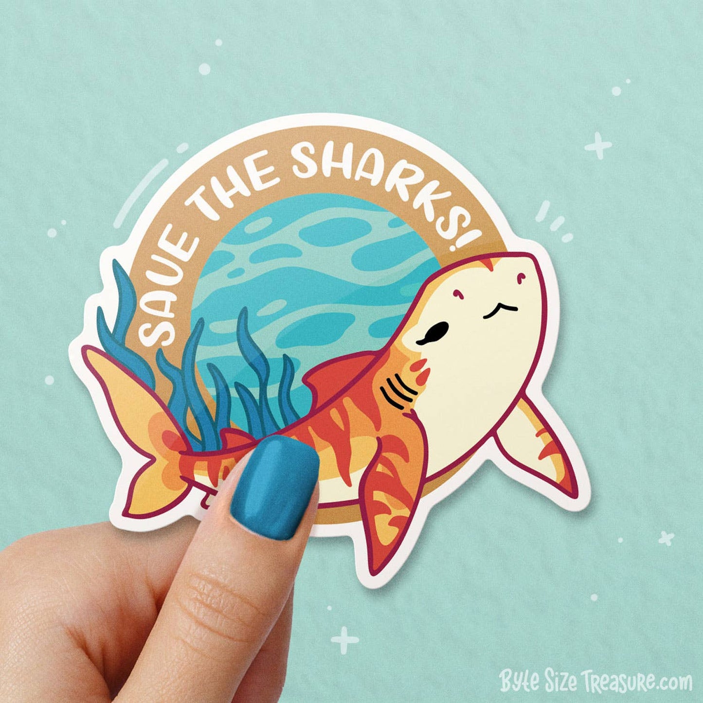 Tiger Shark Vinyl Sticker
