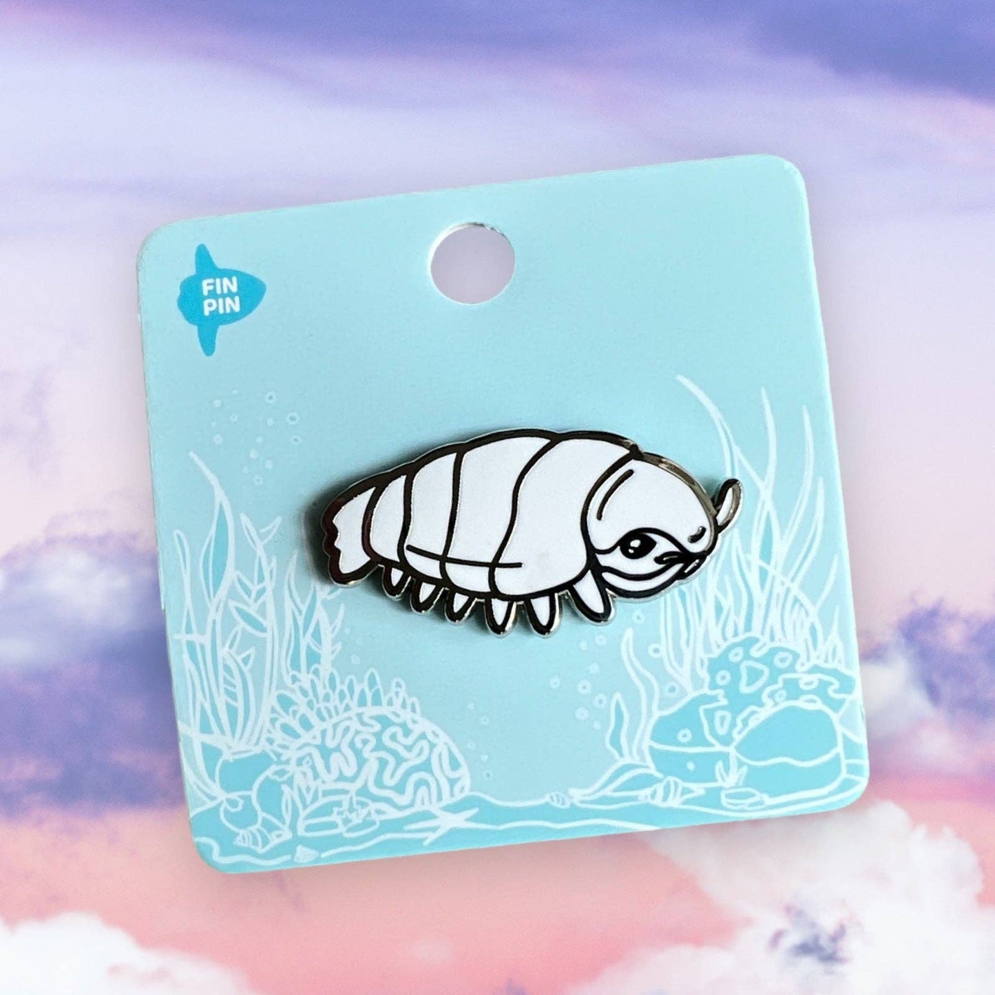 Giant isopod enamel pin