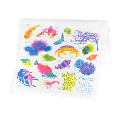 Vibrant Life Series - Ocean Life Tea Towel