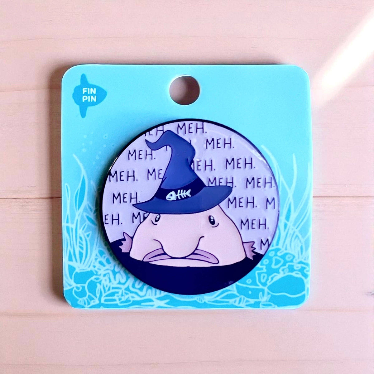 Blobfish witchy pin • Patreon design