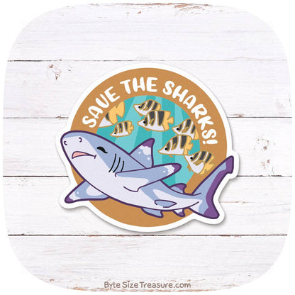 Blacktip Reef Shark Vinyl Sticker