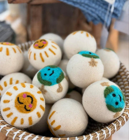 Earth • Sun • Rainbow: Eco Wool Dryer Balls Fair Trade