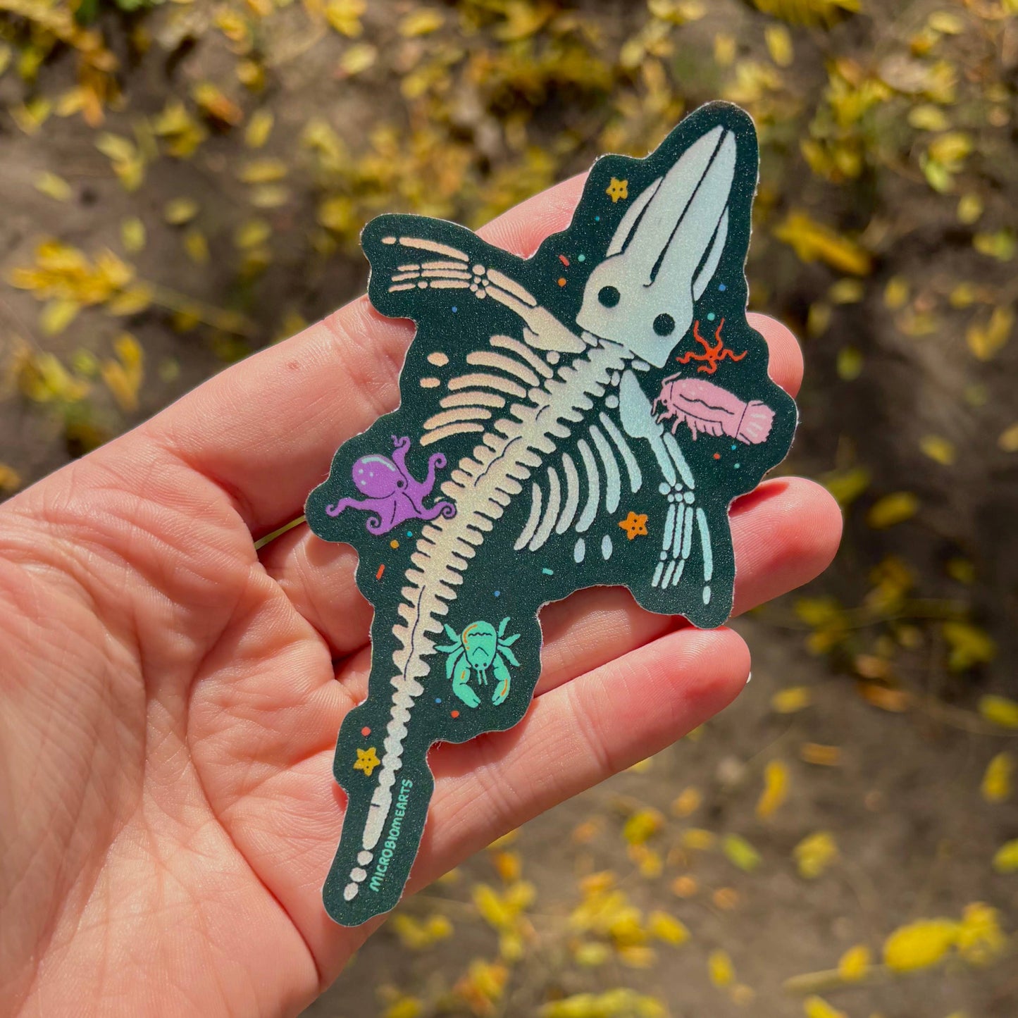 Whale Fall Holographic 3” Sticker