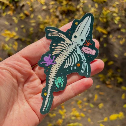 Whale Fall Holographic 3” Sticker