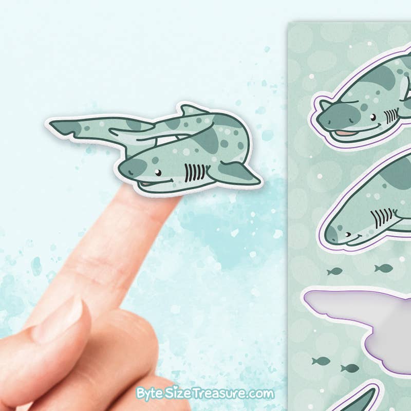Cow Shark Sticker Sheet