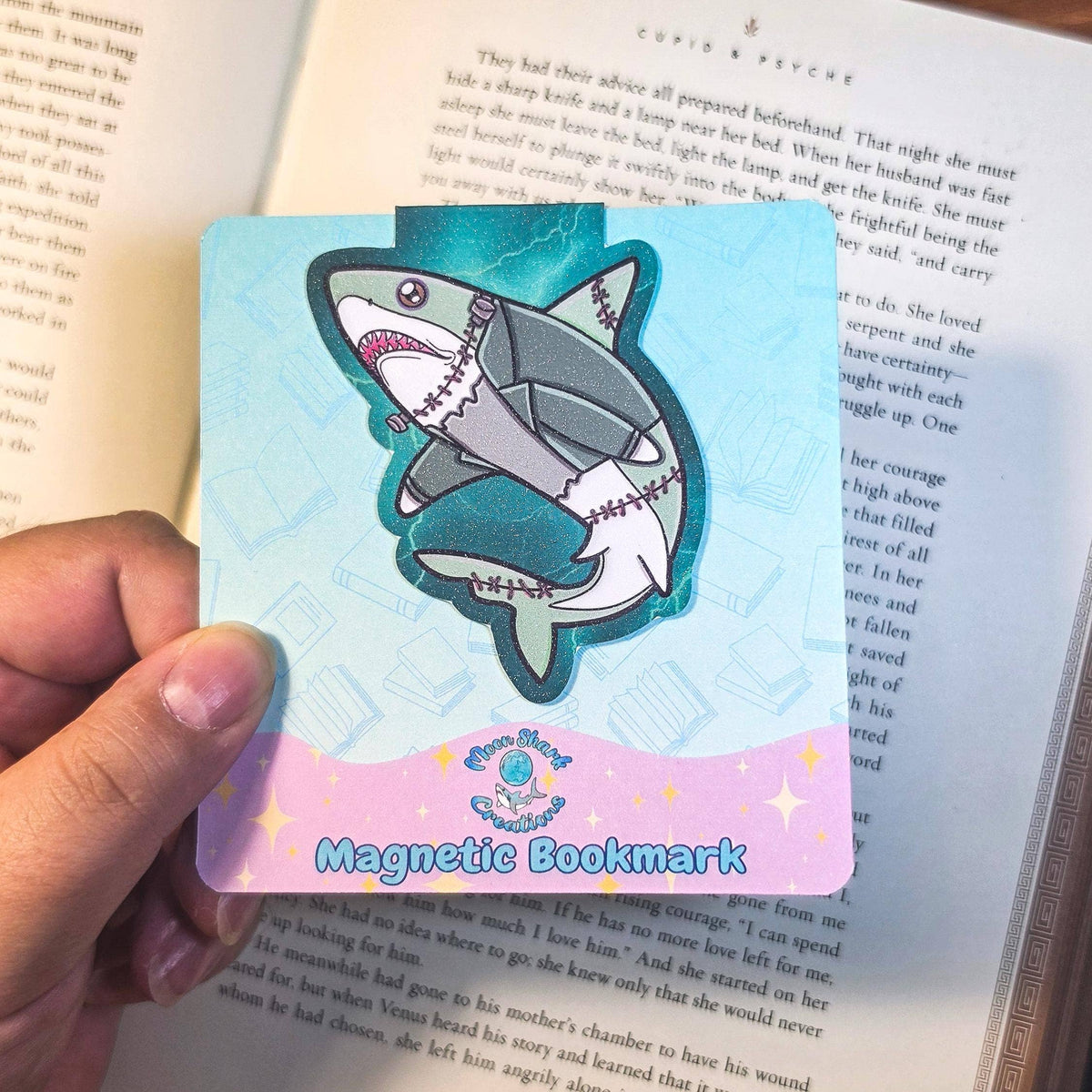 Halloween Monsters Shark Magnetic Bookmarks
