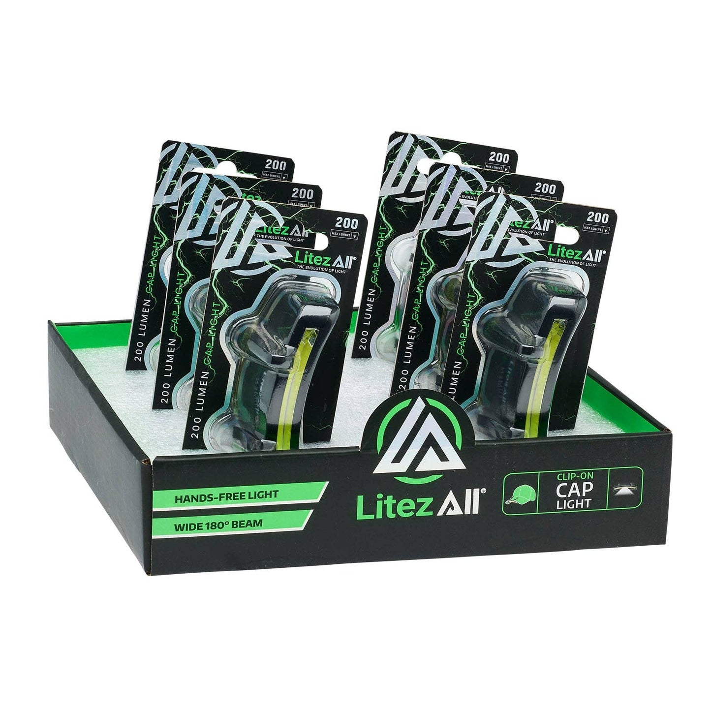 LitezAll 200 Lumen Clip On Cap Light