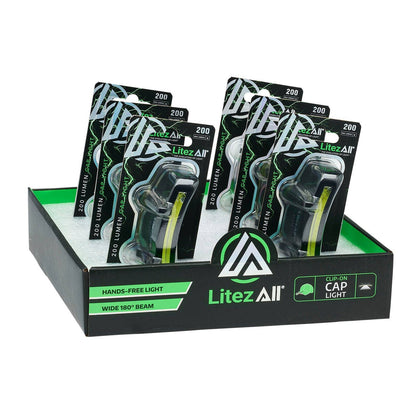 LitezAll 200 Lumen Clip On Cap Light