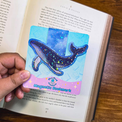 Humpback Whale Magnetic Bookmarks | Book Lover Page Marker