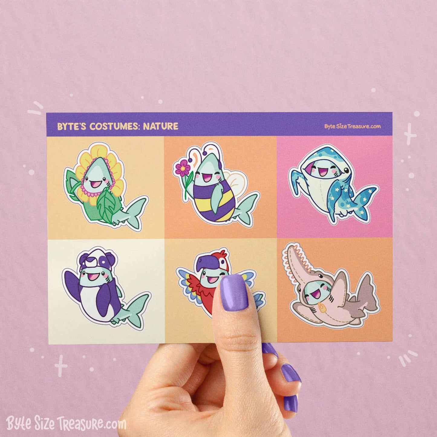 Shark Costumes - Nature Sticker Sheet