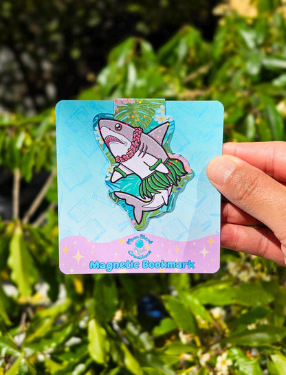 Hula Shark Magnetic Bookmarks | Book Lover Page Marker