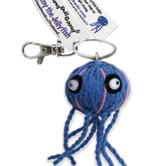 Jimmy the Jellyfish String Doll Keychain