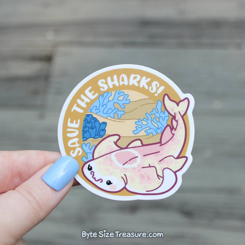 Angel Shark Vinyl Sticker