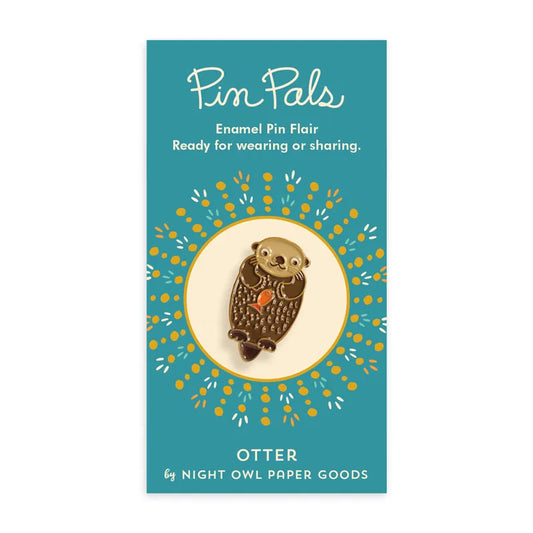 OTTER ENAMEL PIN