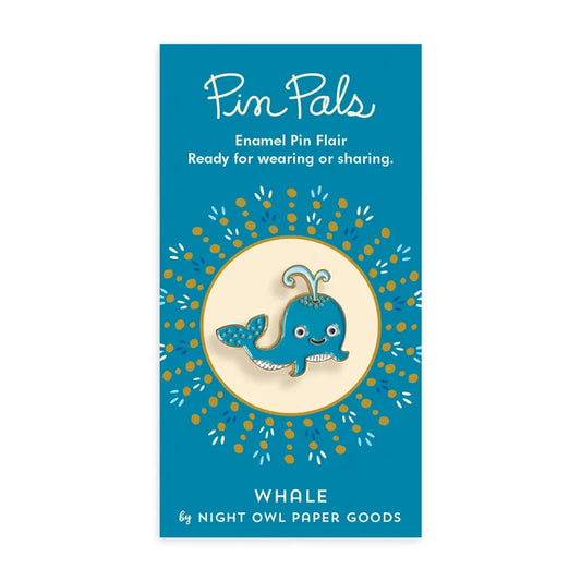 WHALE ENAMEL PIN