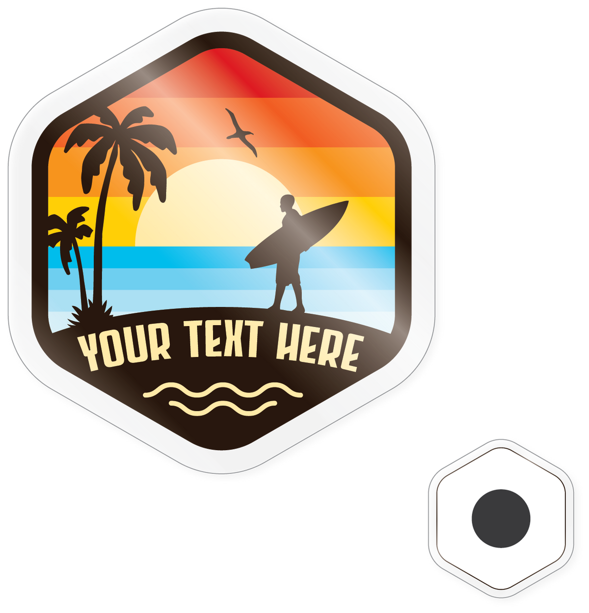 Cabrillo Beach Surfer Magnet