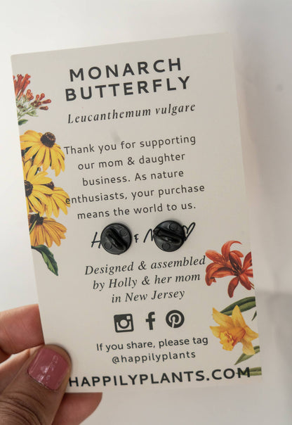 Monarch Butterfly Lapel Pin, Garden & Entomology Gifts