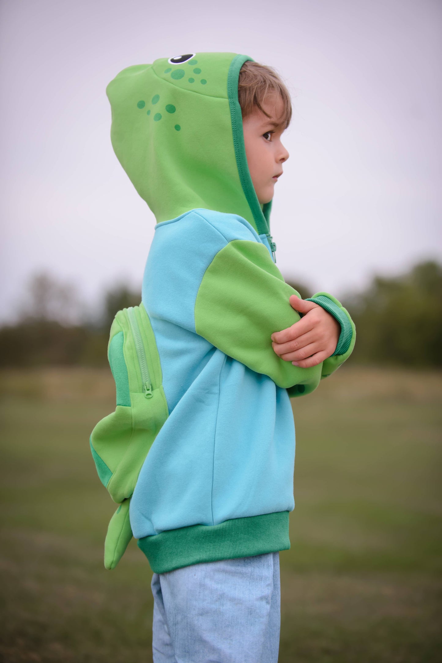 Sea Turtle 3D Backpack Hoodie - Kids & Toddler