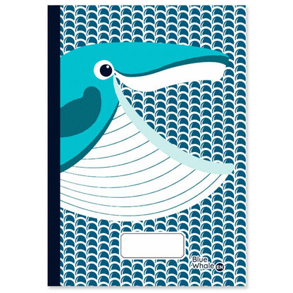 Whale Recycled paper A5 notebook