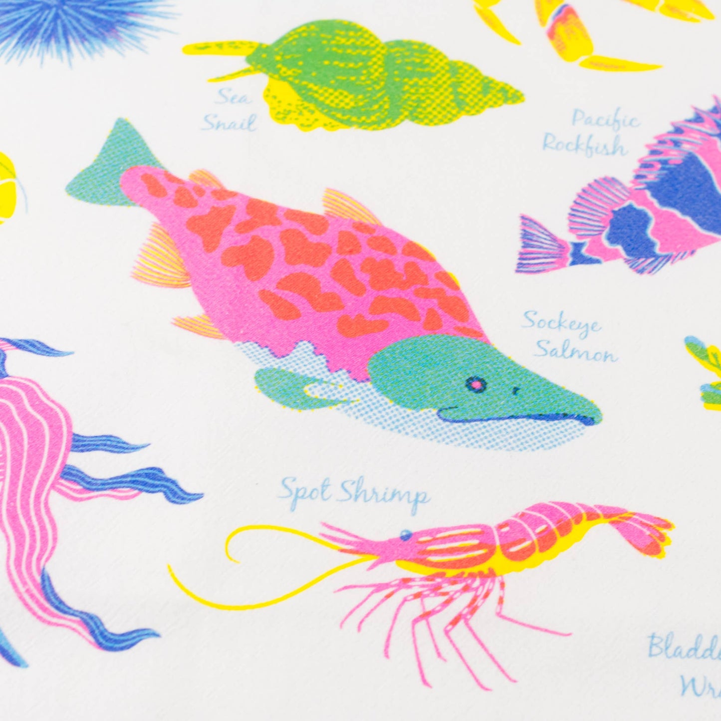 Vibrant Life Series - Ocean Life Tea Towel