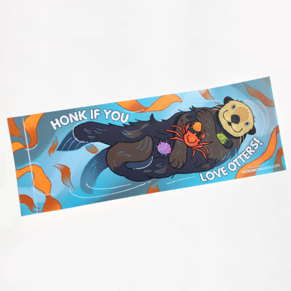 Sea Otter Bumper Sticker