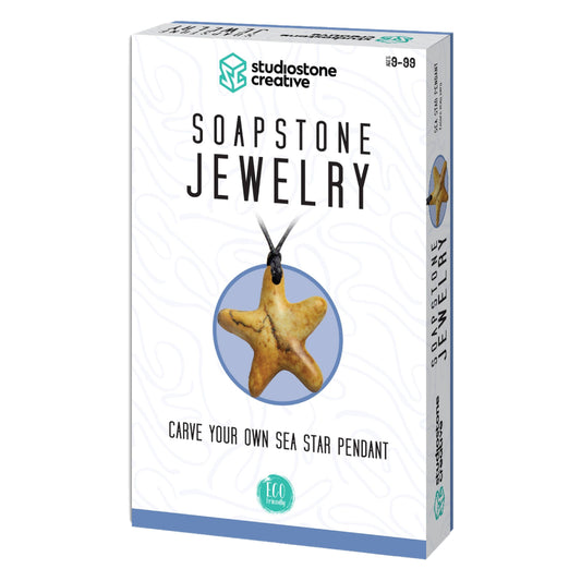 Sea Star Soapstone Pendant Jewelry Carving Kit  