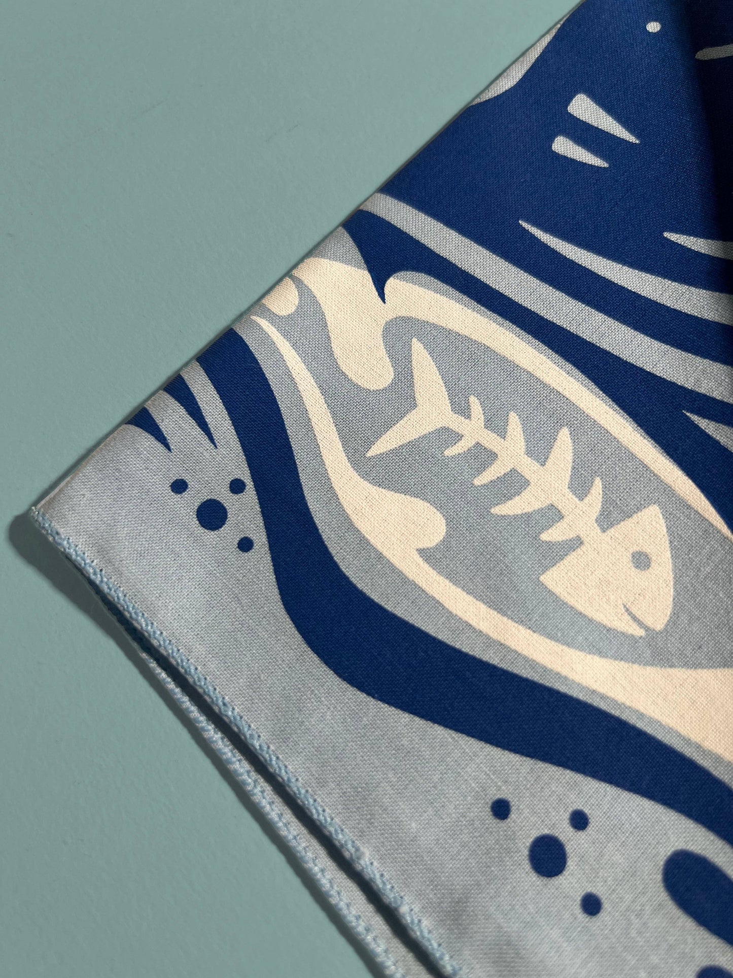 Shark Inspired Bandana- Fishdanas, 22 inch, USA Made