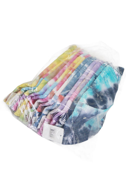 Kids Tie Dye Acid Wash Black Bottom Bucket Hat