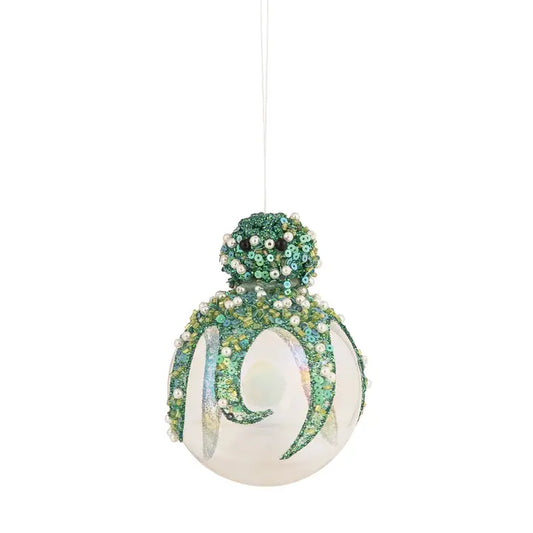 GREEN SHIMMER OCTO ORNMT