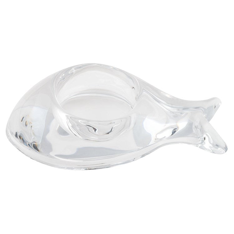 FISH TEALIGHT  CLEAR (F24)