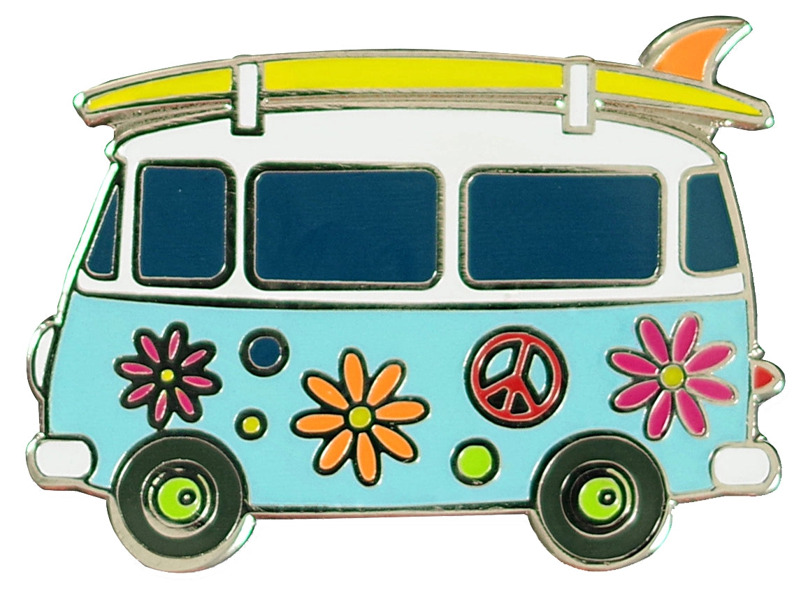 Microbus Enamel Pins