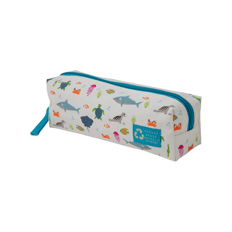 org. cotton Pencil Case Ocean