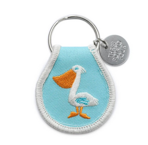 HARBOR PELICAN PATCH KEYCHAIN