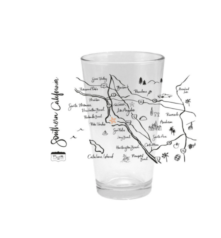 SO CAL PINT GLASS